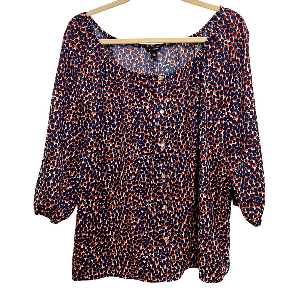 Ann Taylor Relaxed Fit Womens Top Size L Office Wear Casual Brunch Date